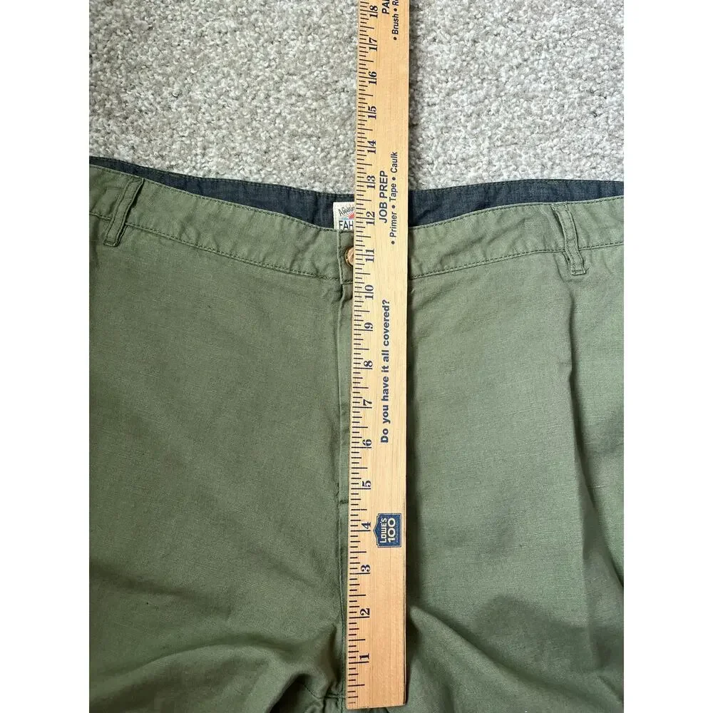 Faherty Green Malibu Short Linen Blend Chino Lightweight Casual Resort Beach 40